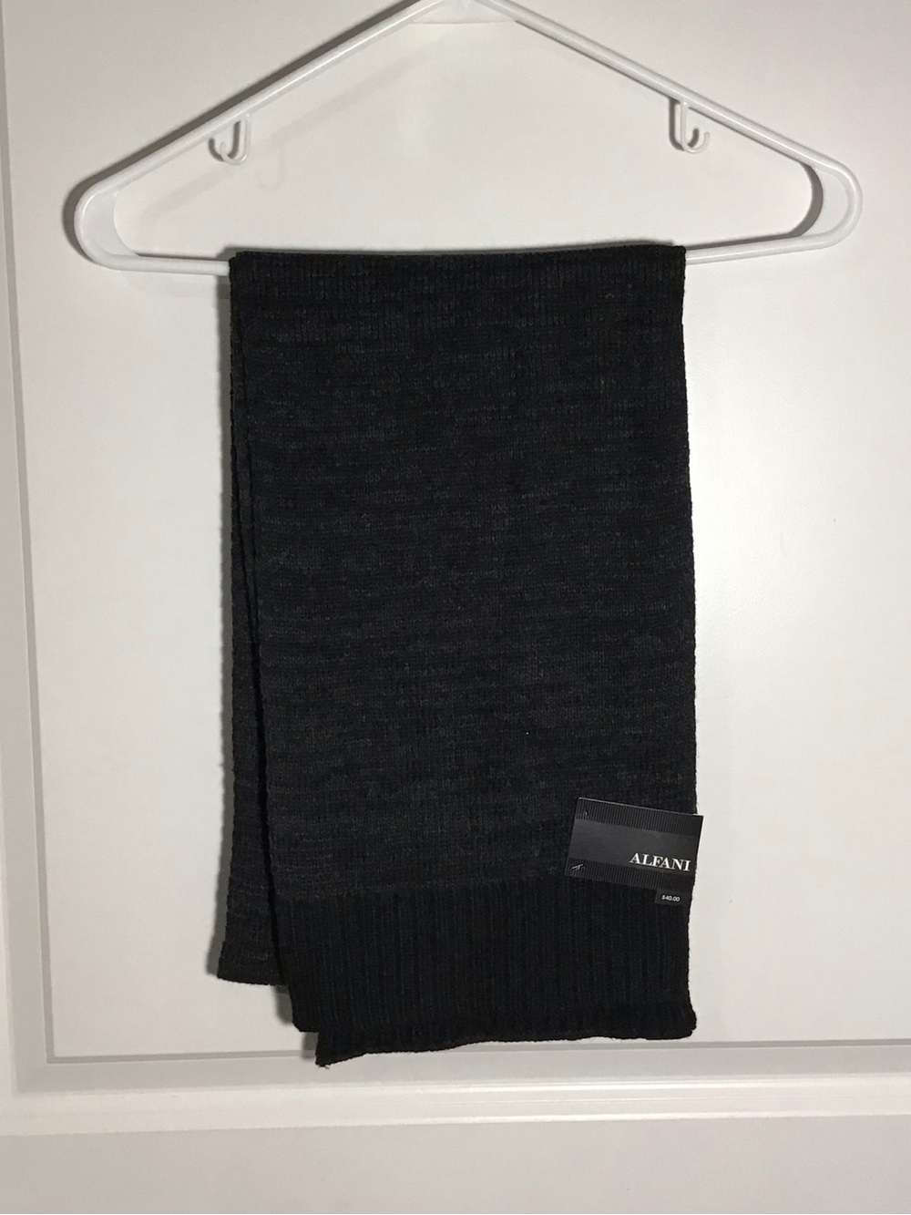 Alfani Men’s Charcoal Knit Scarf